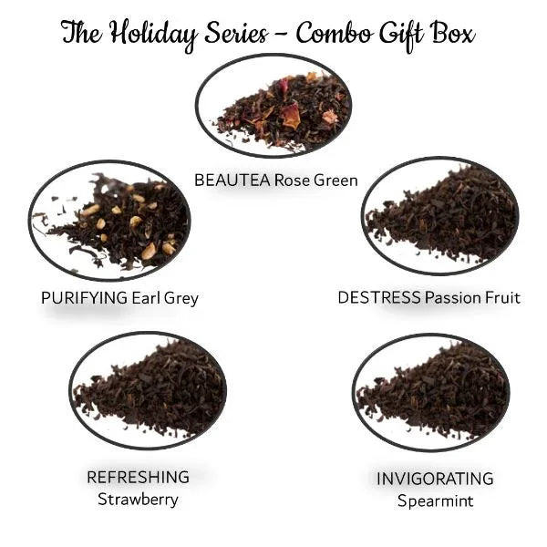 The Holiday Series | Certified Organic | Cold & Hot Brew | 5 flavour Pack Makes 25 Cups - Orgoshops