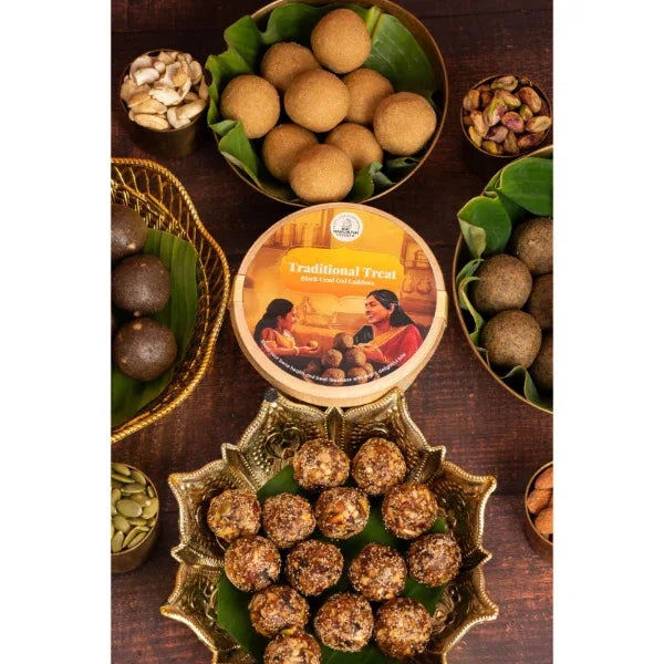 Narchuvai : Traditional Treat Black Urad Dal Ladoo / Urad Dal Ladoo - 125 g - Orgoshops