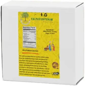 Kalpavirutcham Millet Laddus | Healthy Traditional Sweet | No Preservatives | Made with Country Sugar & Ghee | 100% Natural - 250g Roasted Channa - Orgoshops
