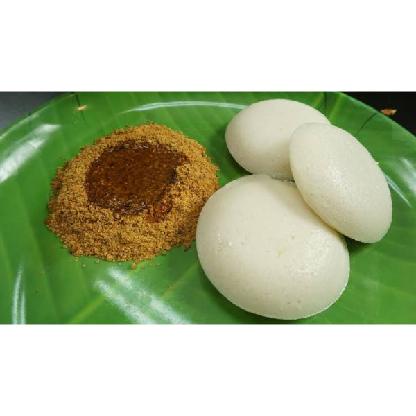 Traditional idli podi seasoning