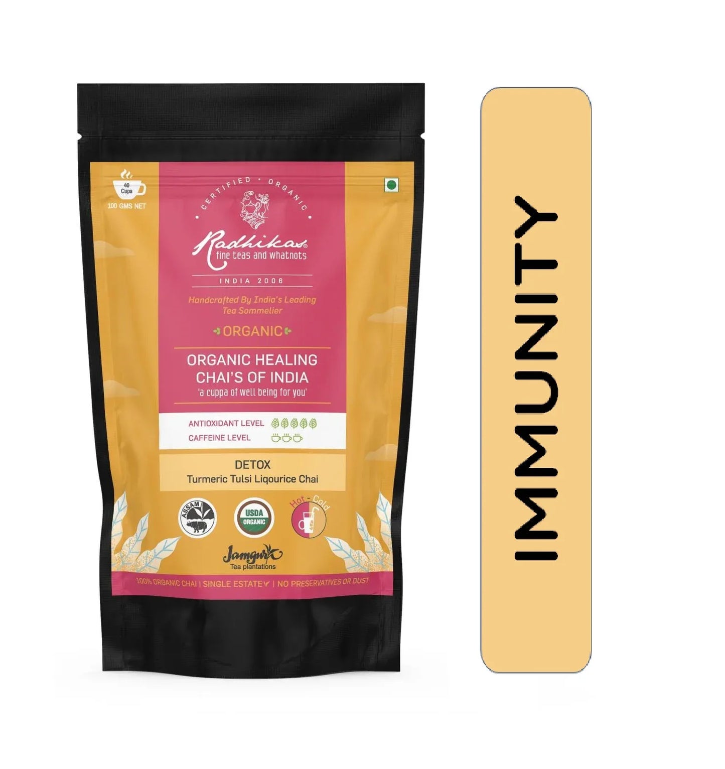 Detox Turmeric Tulsi Liqourice Chai | Assam CTC Chai | (50 gm) Makes 20 Cups - Orgoshops