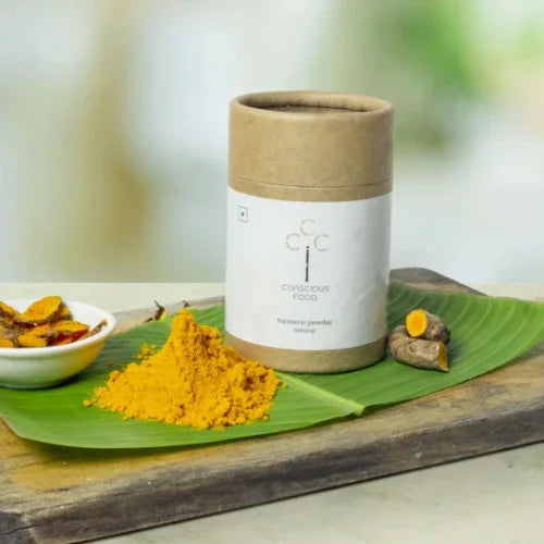 Turmeric powder, High Curcumin, Iron Pounded, Organic - 100g ( Pack of 2 ) - Orgoshops