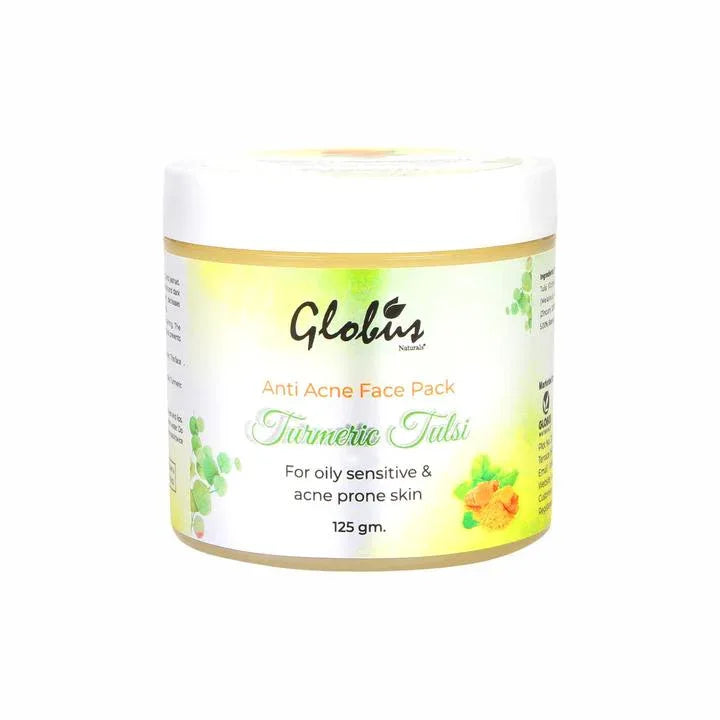 Turmeric Tulsi Anti Acne Face Pack 125gms - Orgoshops