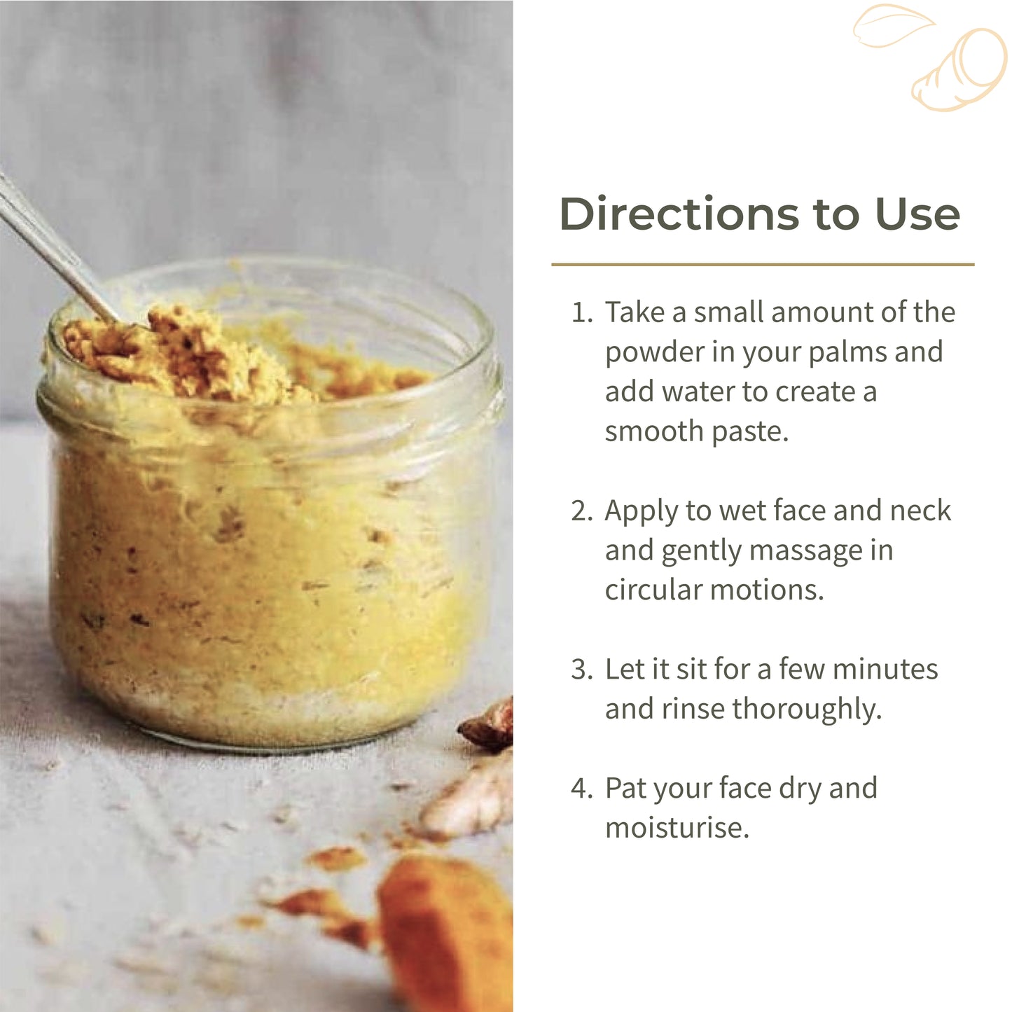 Ecotyl Ubtan Face Wash Powder | 100% Natural Gentle Cleanser - 80g