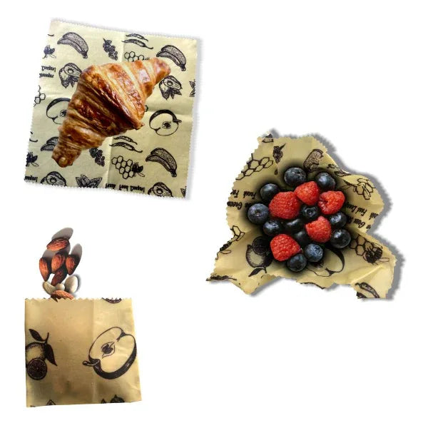 Veggies Beeswax Food Wraps-Small Set- (2pc) - Orgoshops