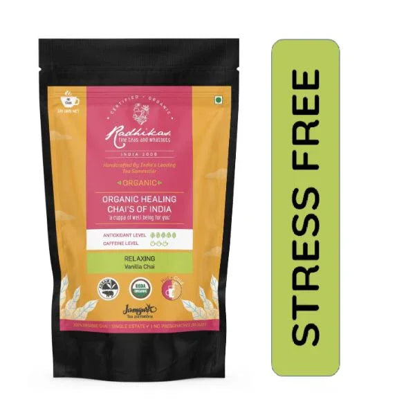 Relaxing Vanilla Chai | Assam CTC Chai | Cold & Hot Brew | (100 gm) Makes 40 Cups - Orgoshops