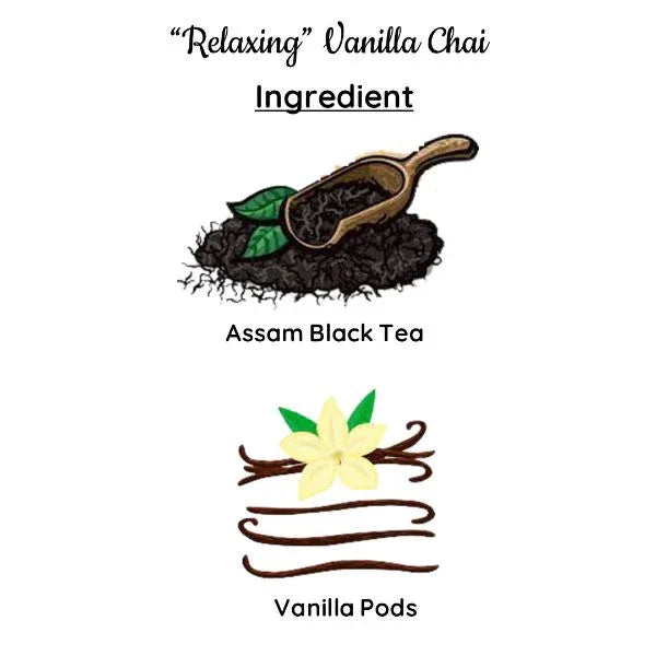 Relaxing Vanilla Chai | Assam CTC Chai | Cold & Hot Brew | (100 gm) Makes 40 Cups - Orgoshops
