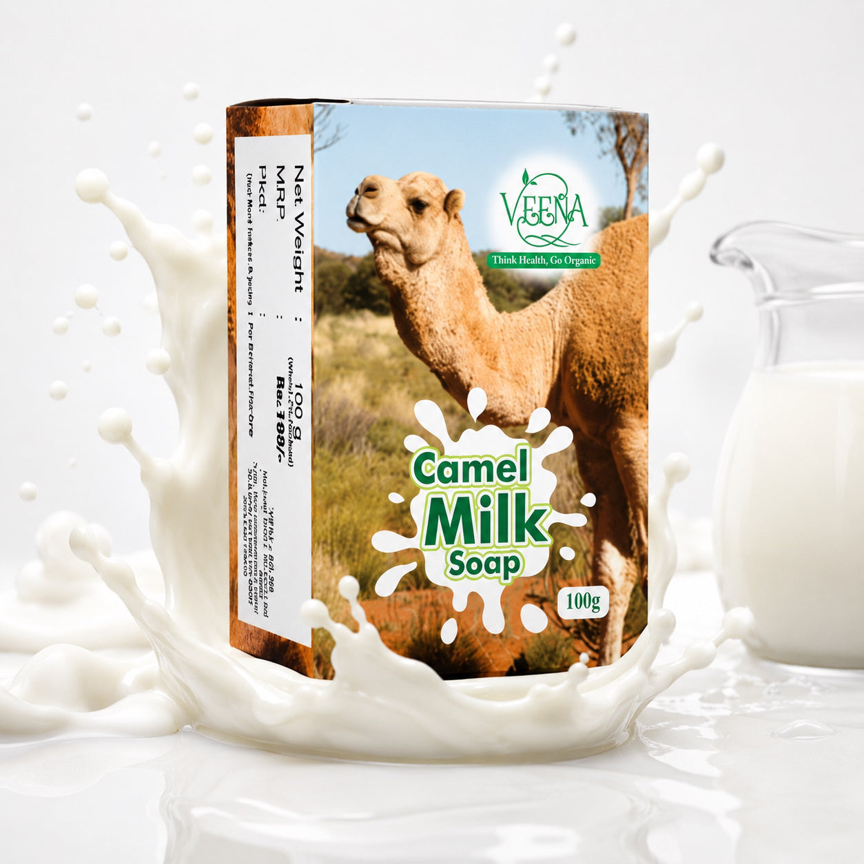 Veena Camel Milk Soap - 100g ( Pack of 2 )
