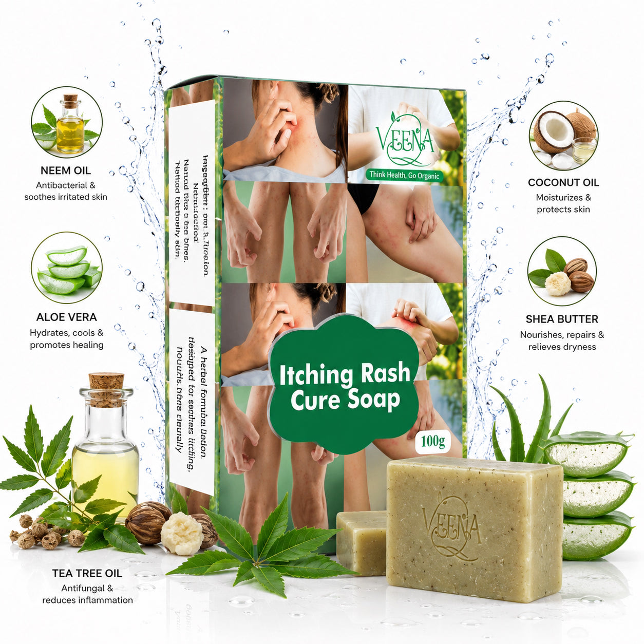 Veena Itching Rash Clear Soap - 100g