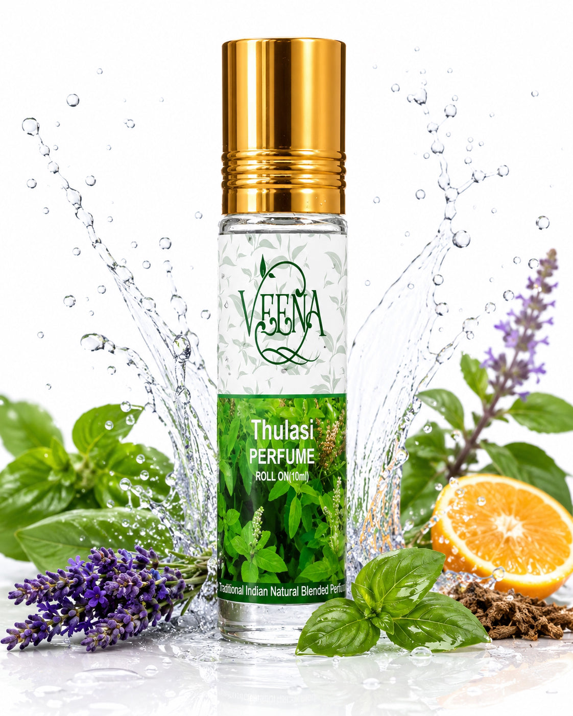 Veena Thulasi Perfume Roll on - 10ml ( Pack of 2)