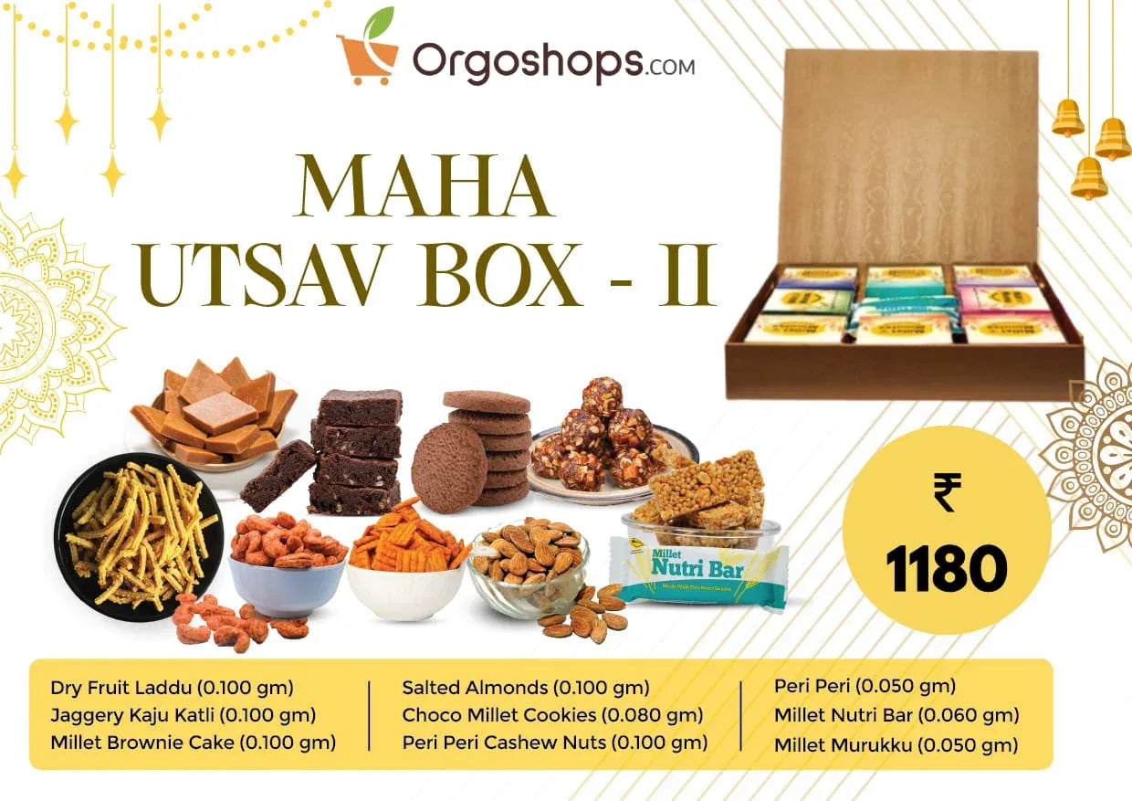 Millet & Nut Sweet and Snack Maha Utsav Box 2 (800g) - Orgoshops