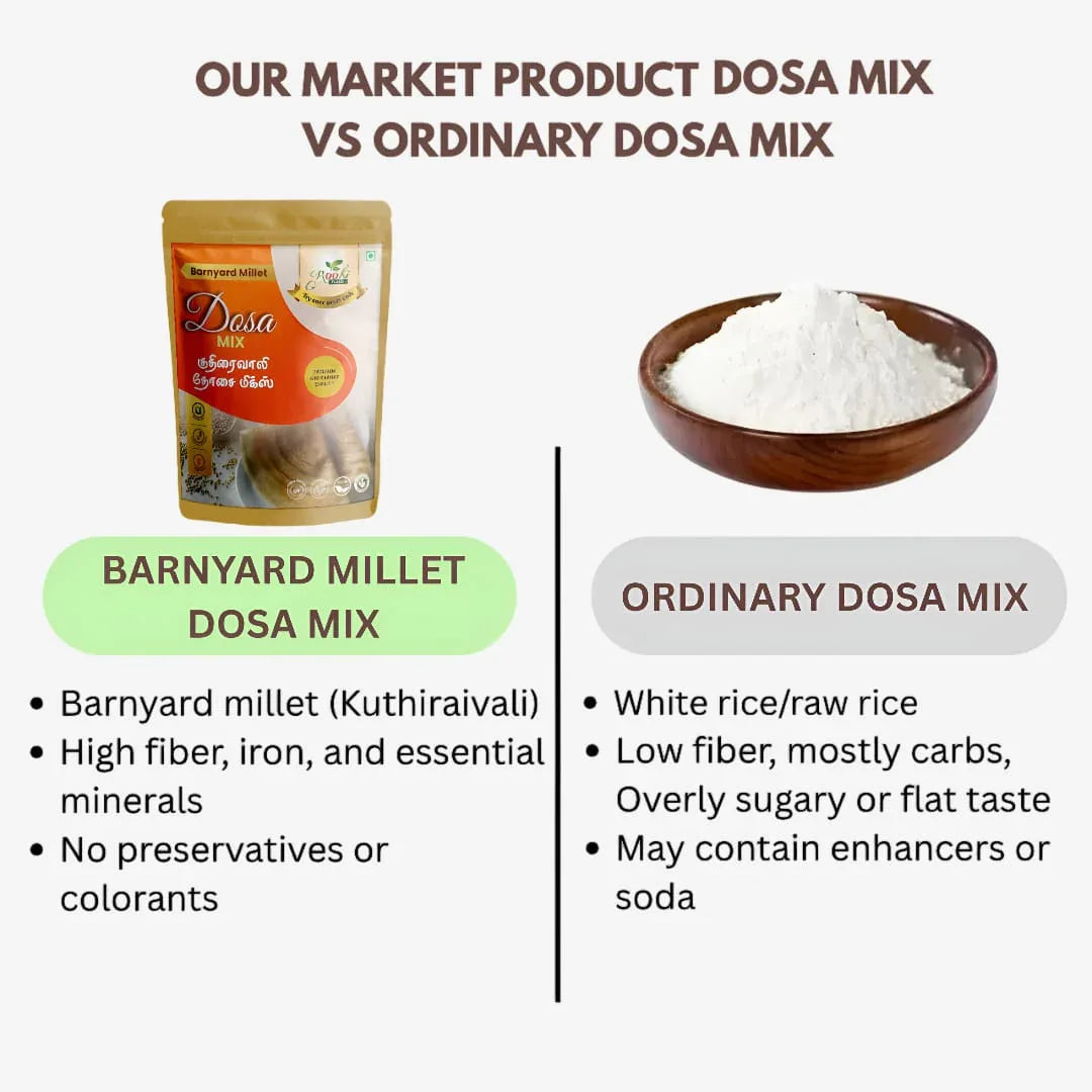 Roohi Barnyard Millet / Kuthiraivali Dosa Mix - 500 gram - Orgoshops