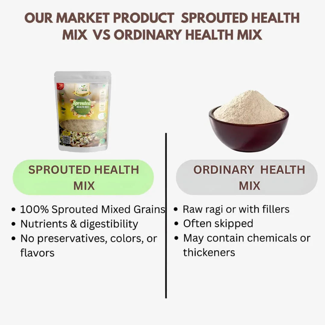 Roohi Common Sprouted Health Mix - 250 gram - Orgoshops