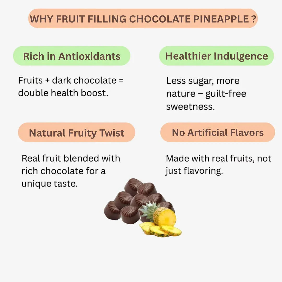 Amrutha Exports Fruit Filling Chocolate Pineapple - Orgoshops