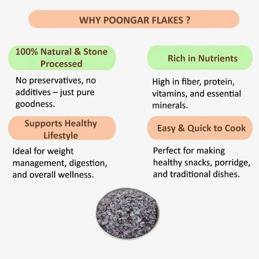 Shree Home Food Poongar Flakes / Poongar Aval - 500 g - Orgoshops