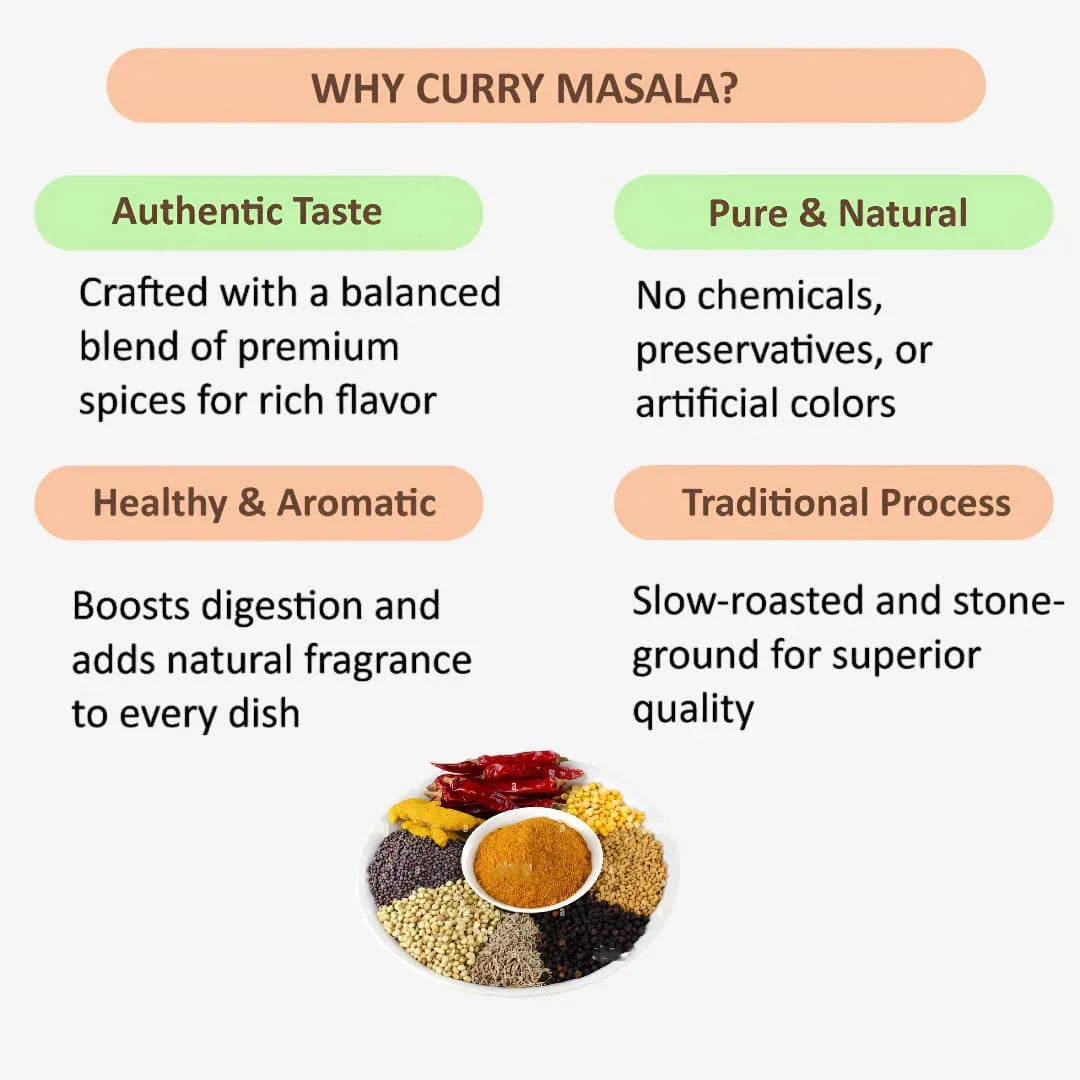 Shree Home Food Curry Masala - 250 g - Orgoshops