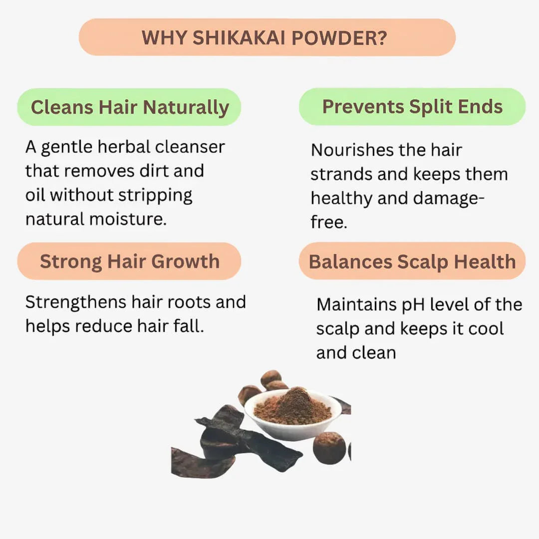 Shree Home Food Shikakai Powder - 250 g - Orgoshops