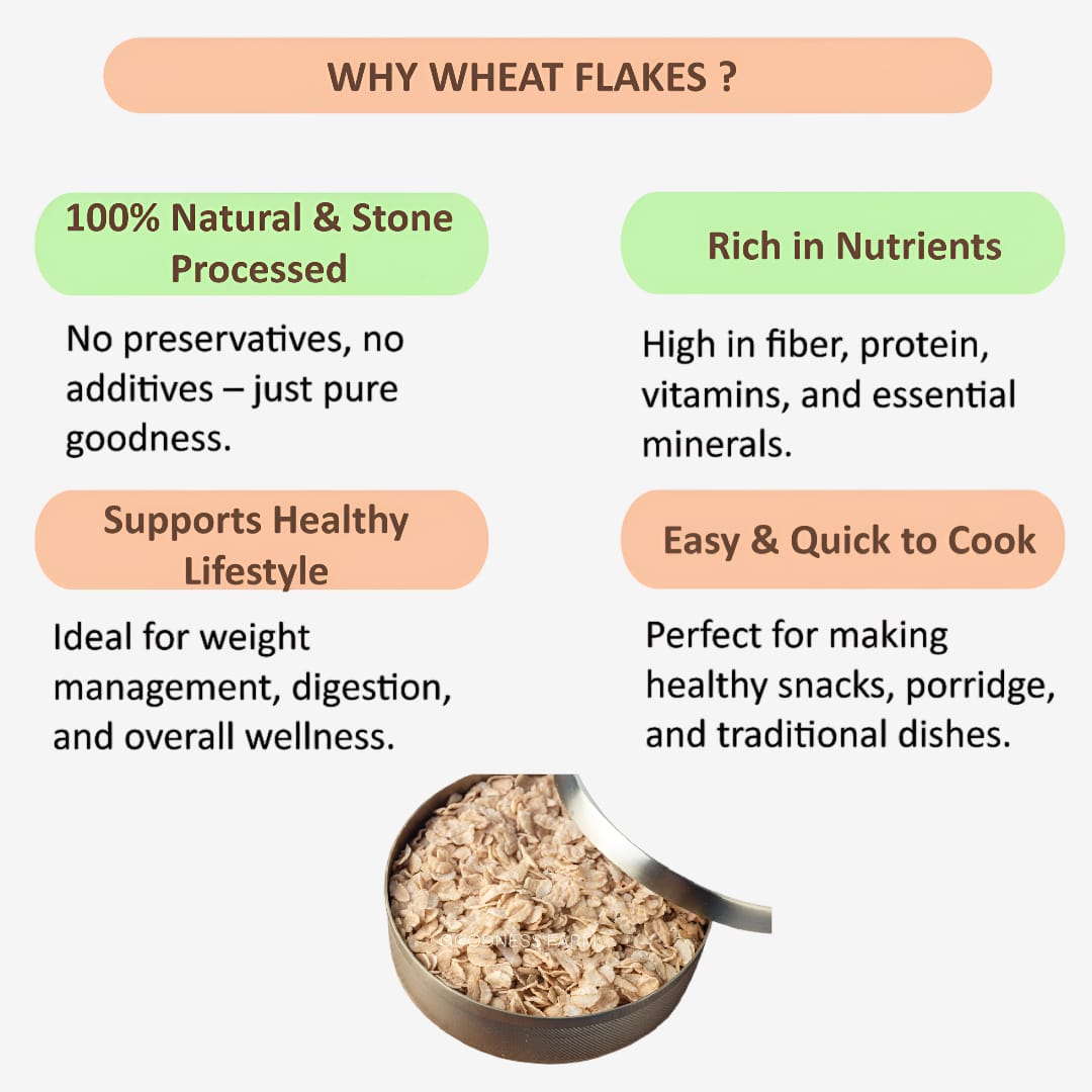 Shree Home Food Wheat Flakes / Gothumai Aval - 500 g