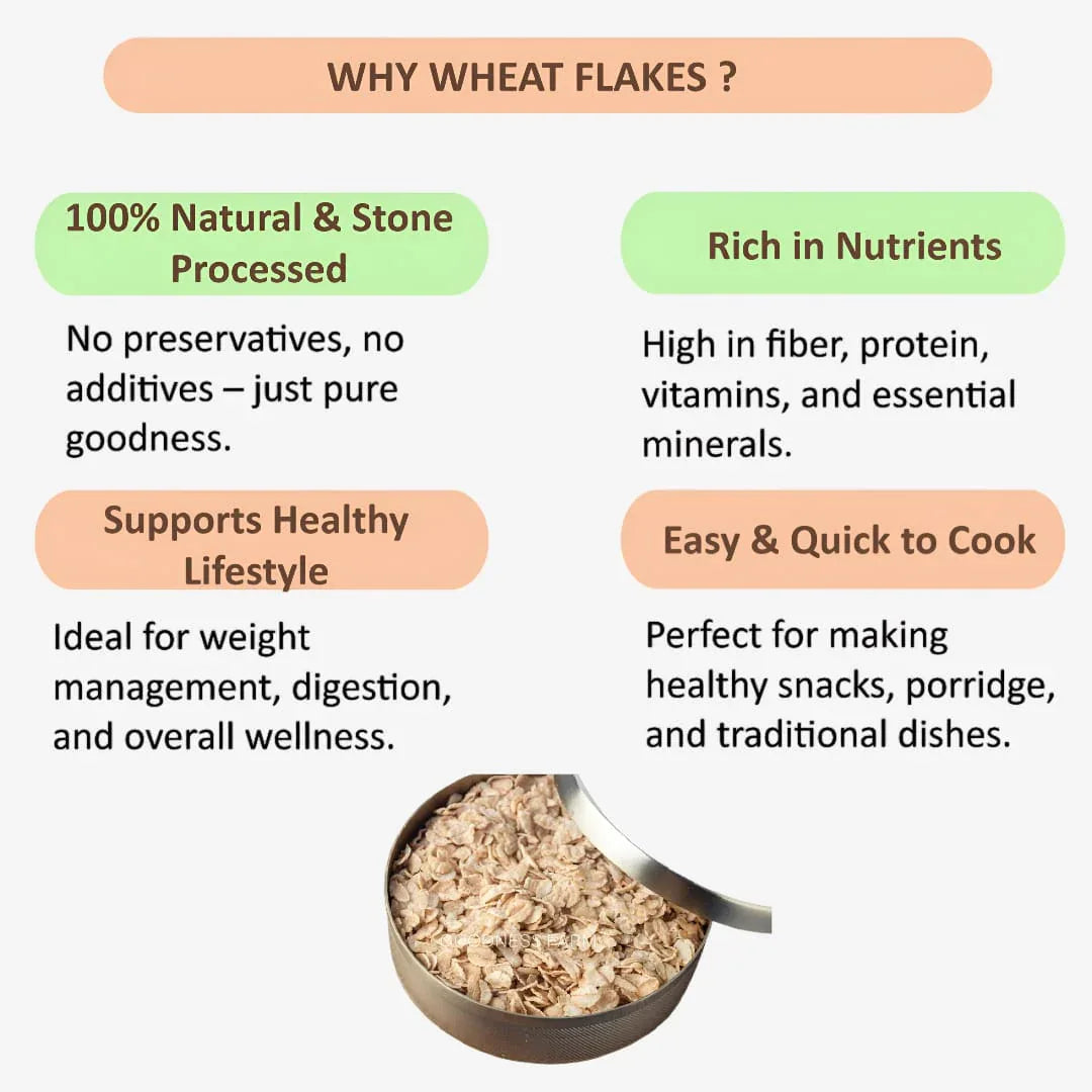 Shree Home Food Wheat Flakes / Gothumai Aval - 500 g - Orgoshops