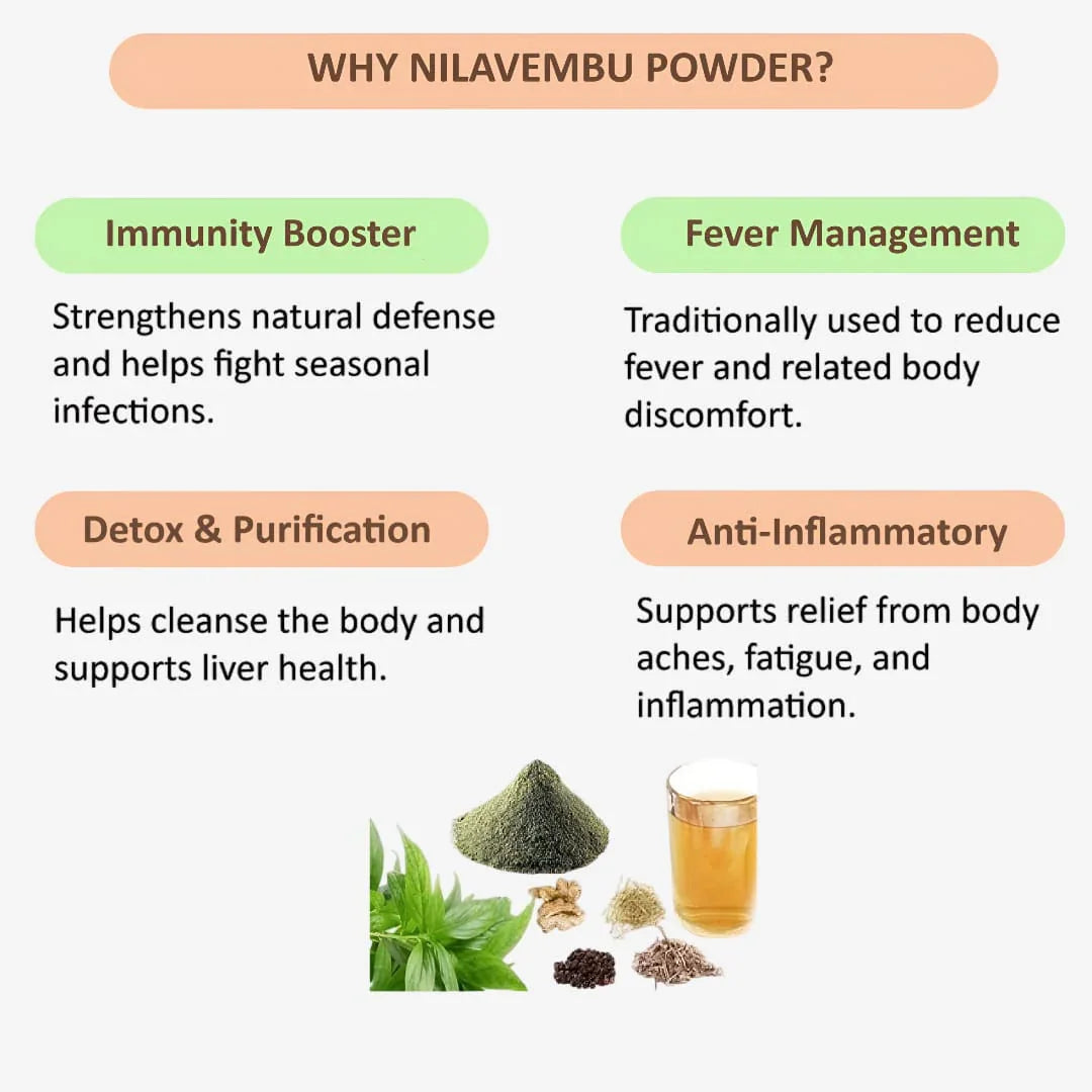 Gj Global Nilavembu Kudineer Powder - 50 g (Pack of 2) - Orgoshops