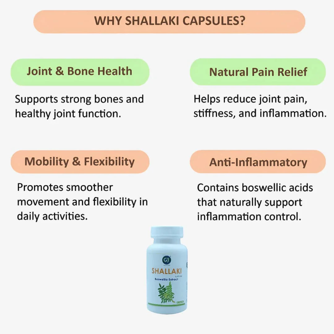 Gj Global Shallaki Capsules - 50 Capsules (500 mg) - Orgoshops