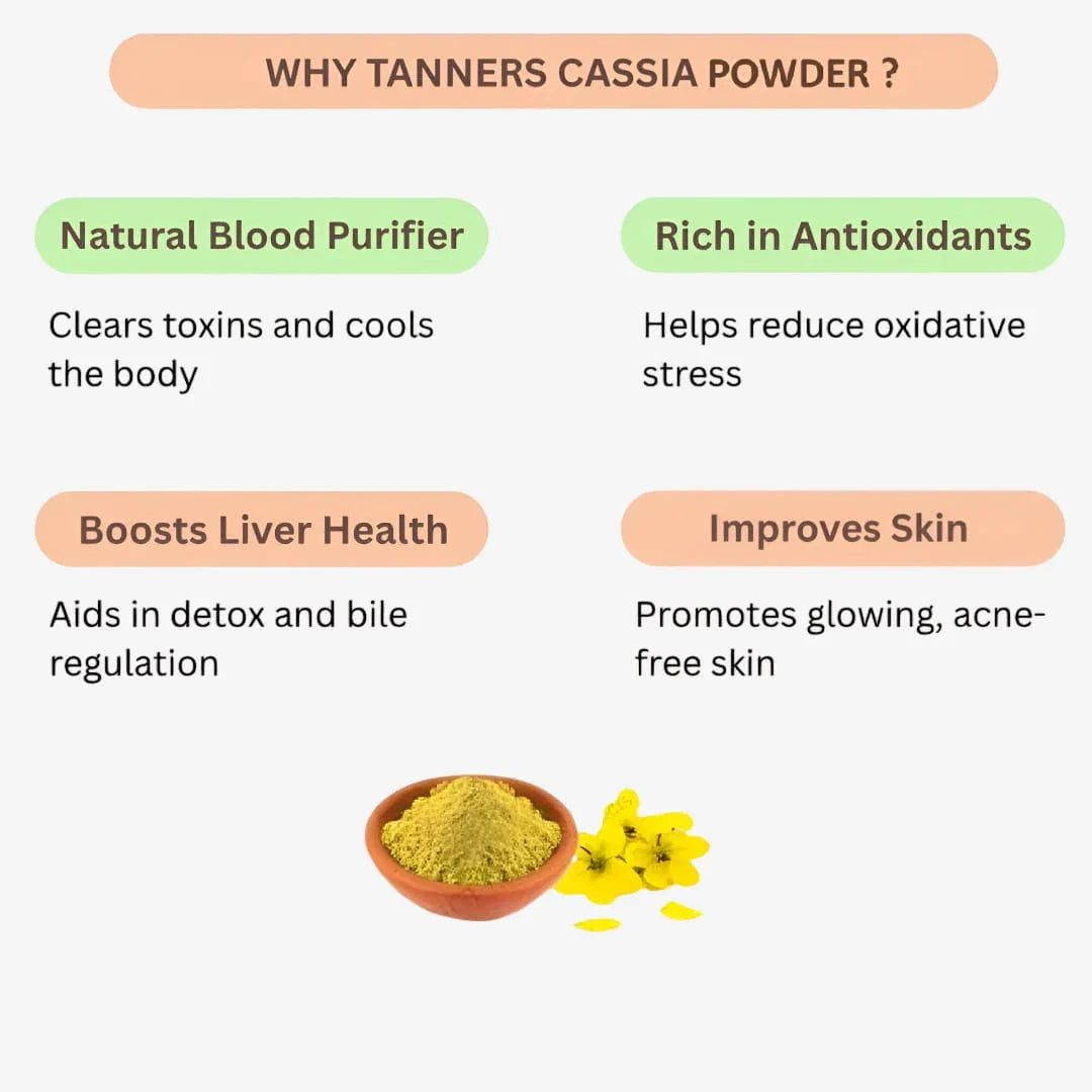 Gj Global Tanner's Cassia Powder | Avaaram Poo Powder - 50 mg - Orgoshops