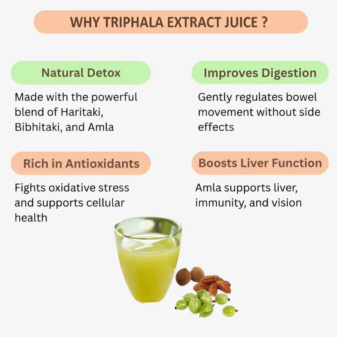 Gj Global Triphala Extract Juice - 500 ml - Orgoshops