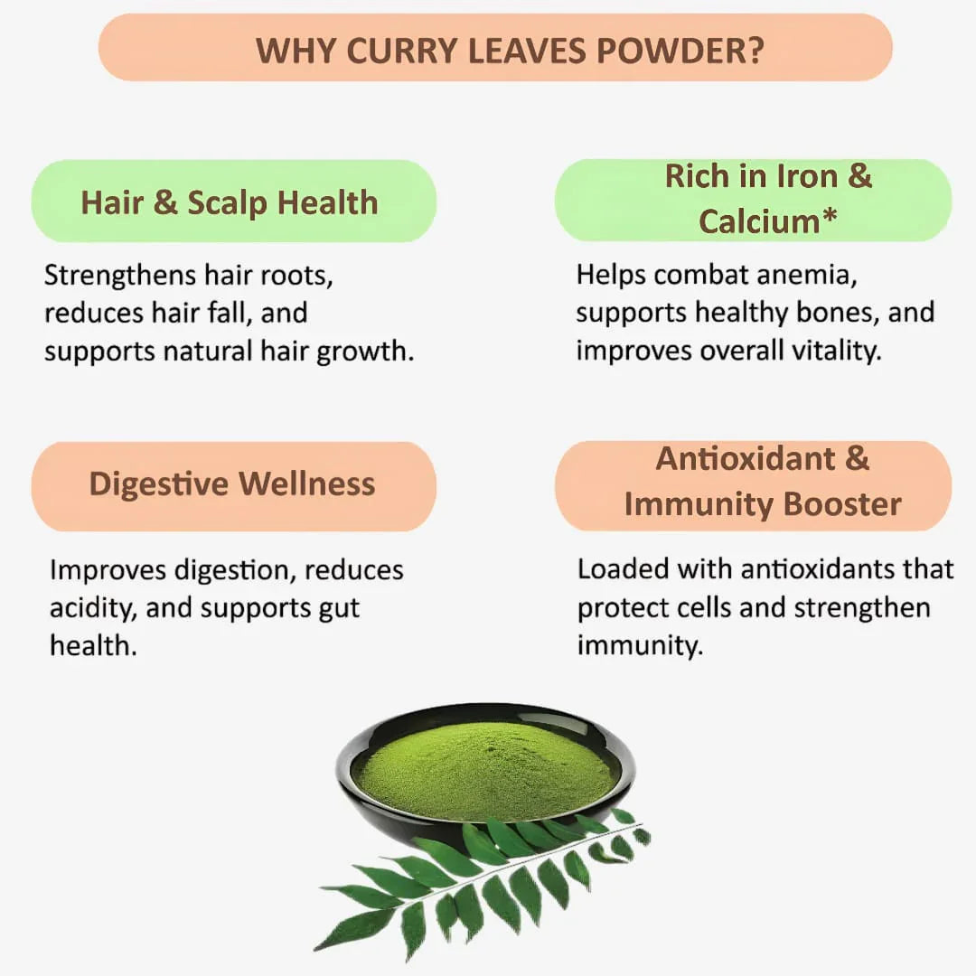 Gj Global Curry Leaves Powder - 50 g - Orgoshops