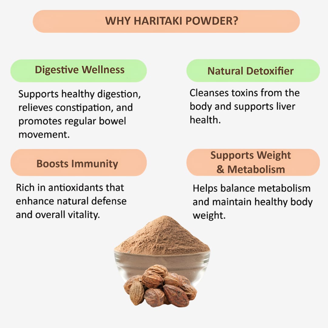 Gj Global Haritaki Powder | Kadukkai Powder - 50 mg
