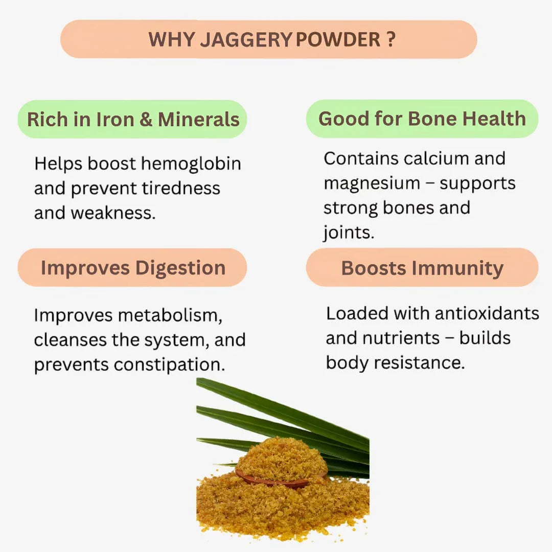 Gj Global Jaggery Powder - 500 g (Pack of 2) - Orgoshops