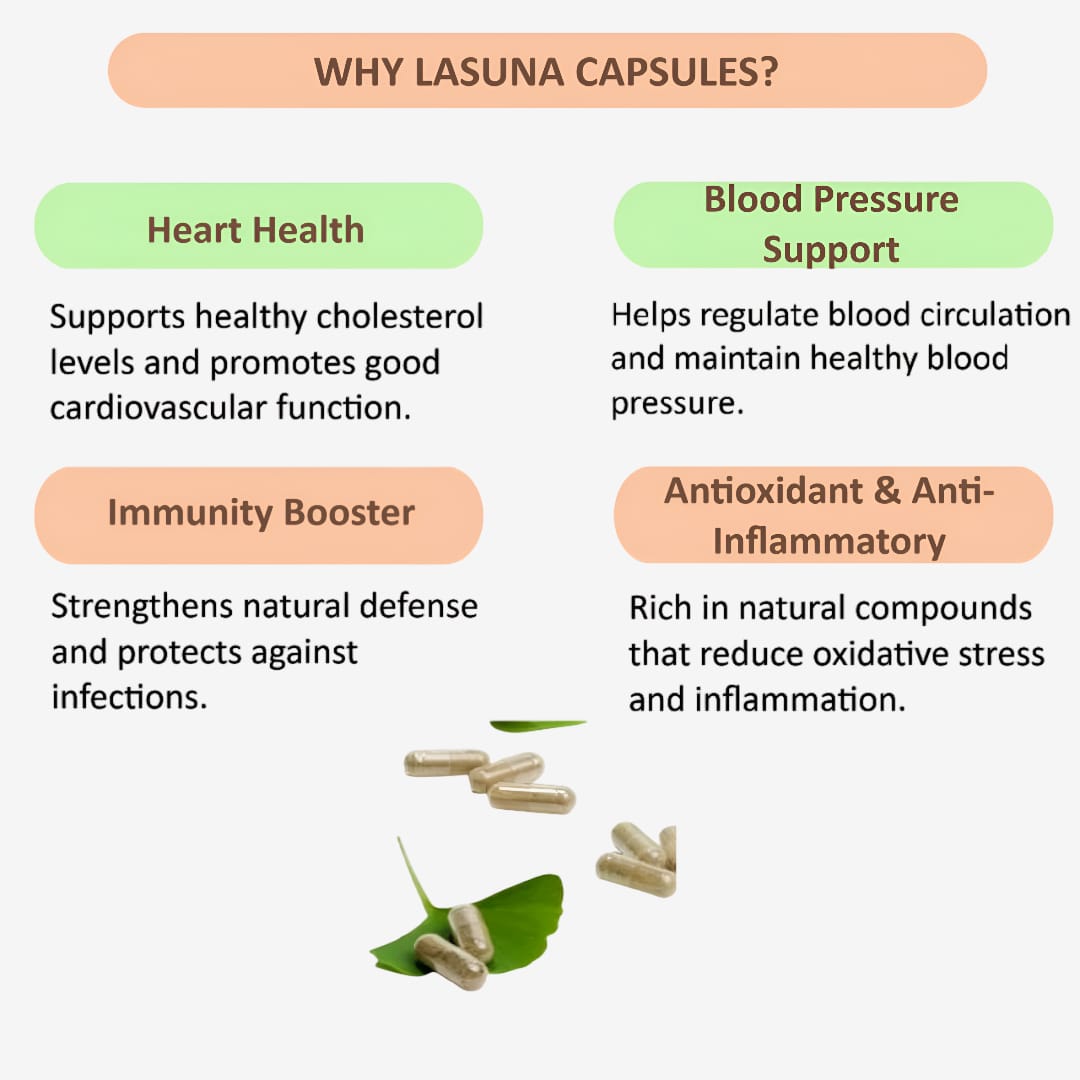 Gj Global Lasuna Capsules - 50 Capsules (500 mg)