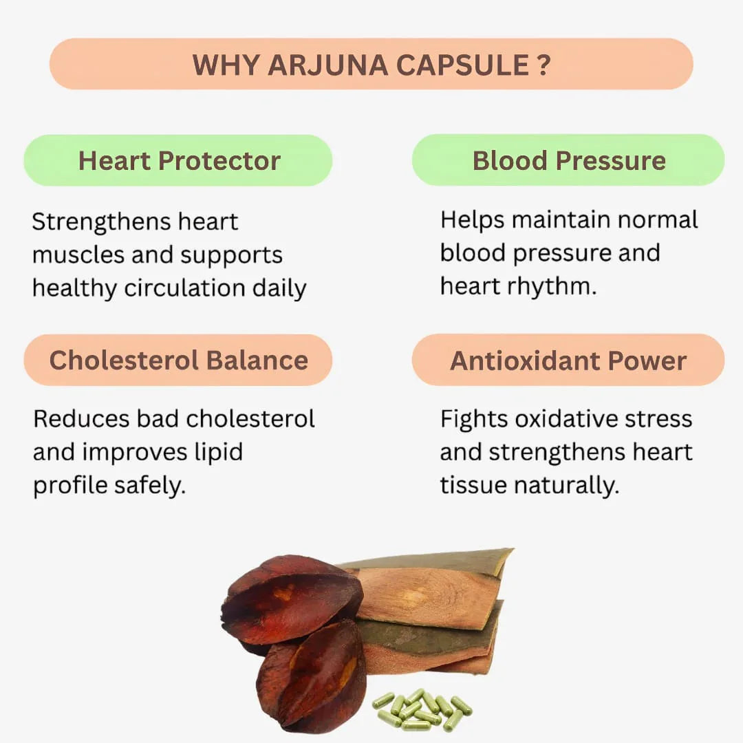 Gj Global Arjuna Capsules | Terminalla Arjuna Capsules - 50 Capsules - Orgoshops