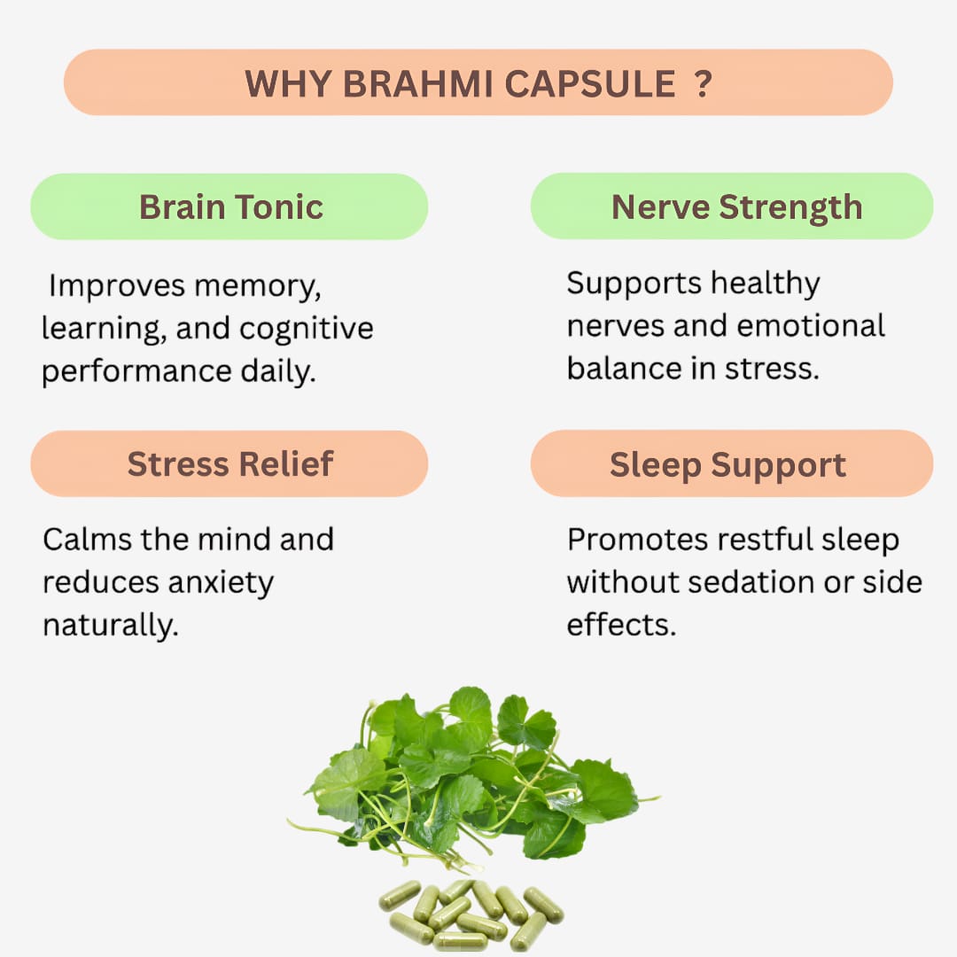 Gj Global Brahmi Capsules - 50 Capsules