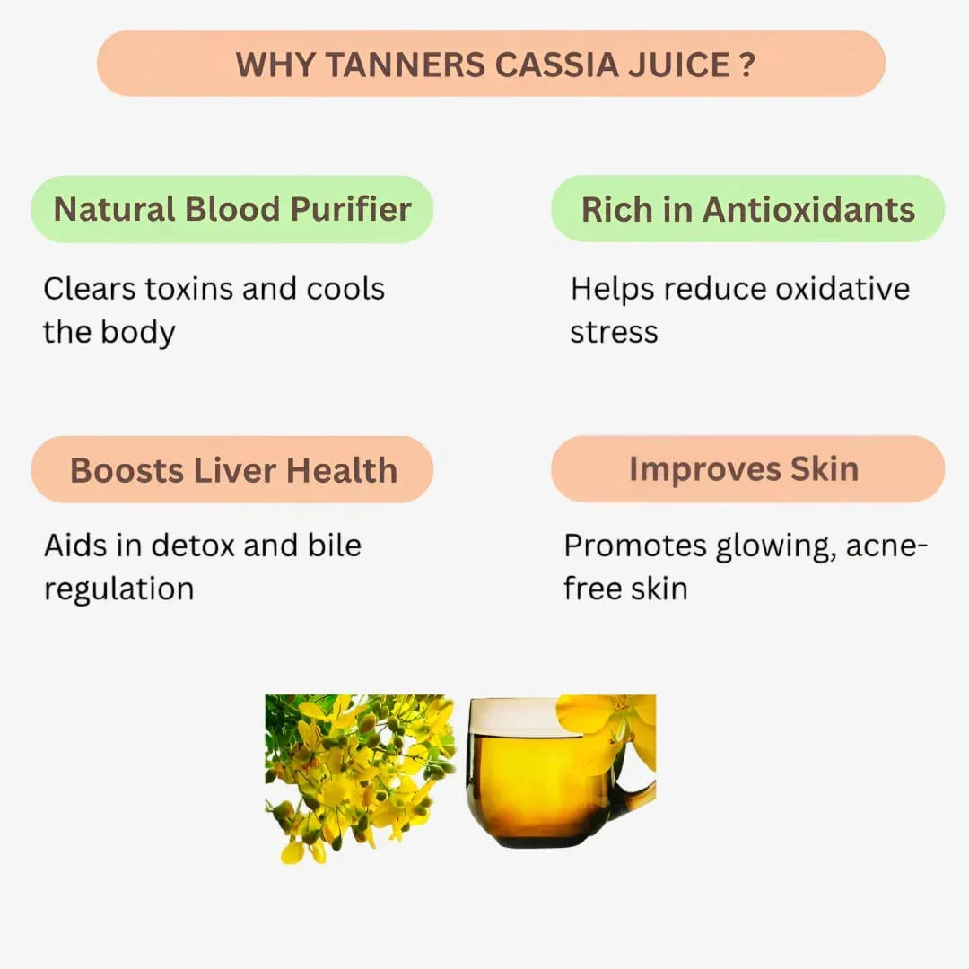 GJ Global Herbs Tanners Cassia Juice - 500 ml - Orgoshops