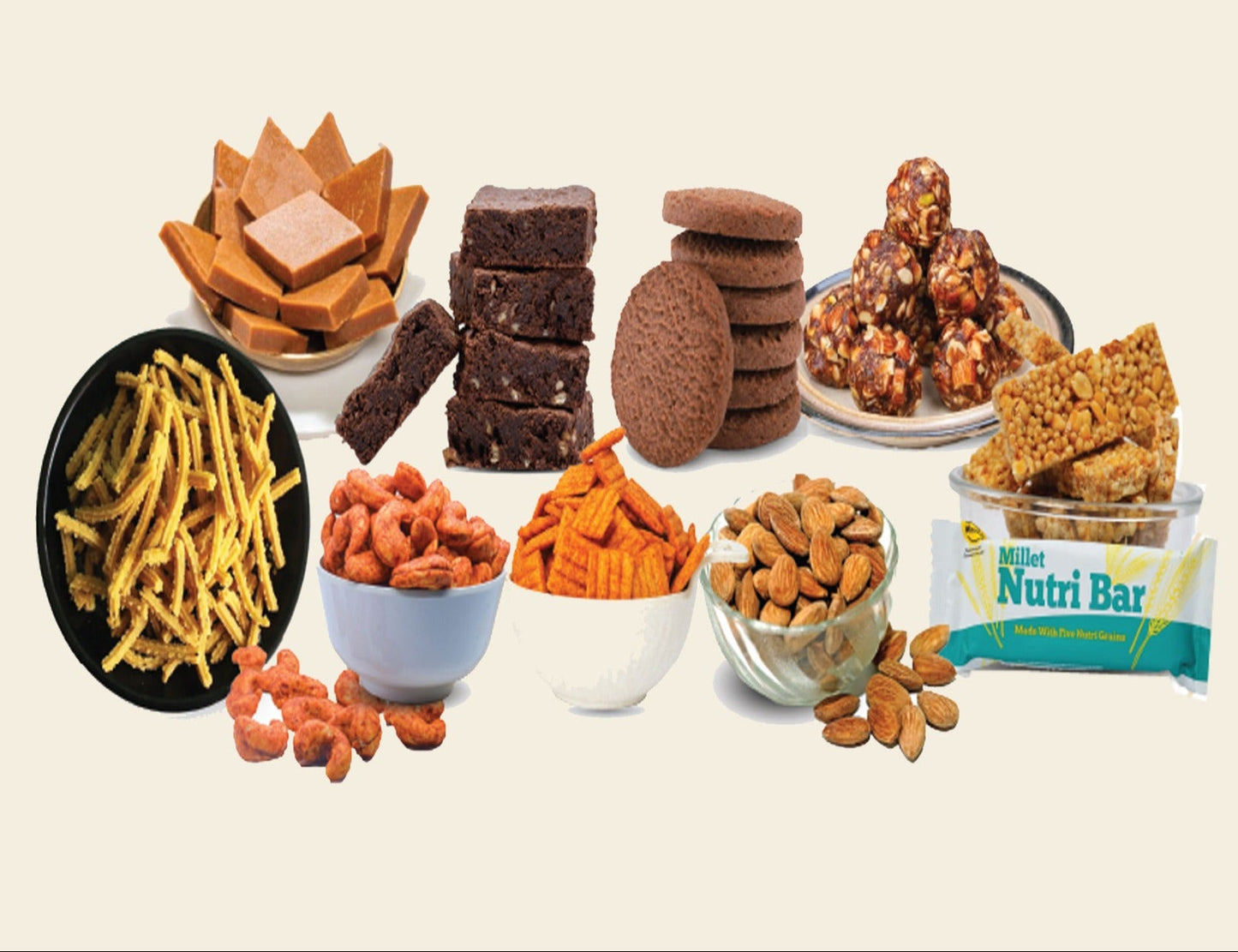 Millet & Nut Sweet and Snack Utsav Box 1 (580g)