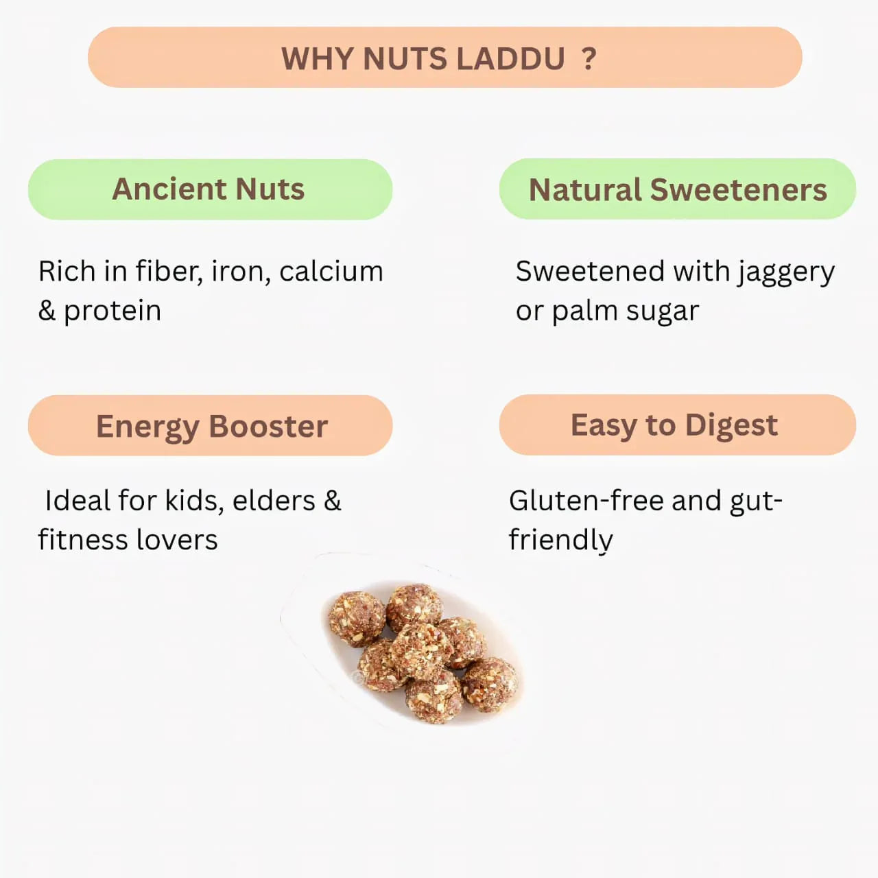 Roohi Nuts Laddu -150 grams - Orgoshops
