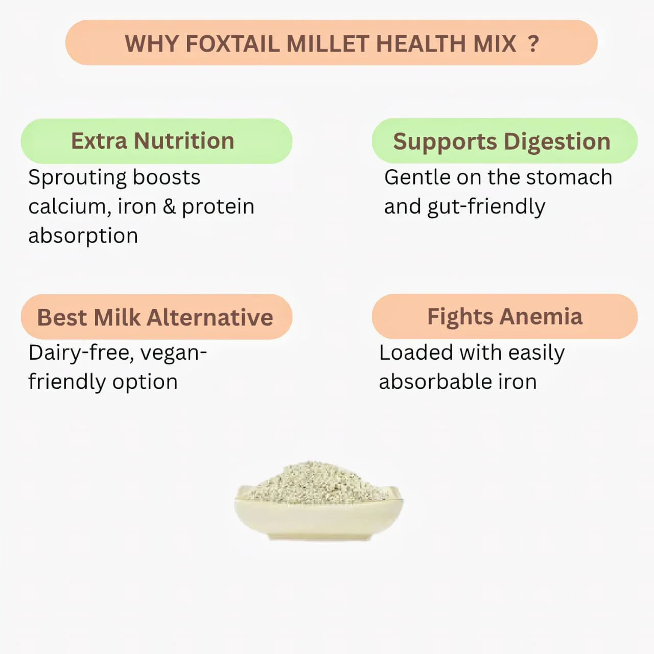 Roohi Foxtail Millet / Thinai Arisi Health Mix -250 gram - Orgoshops