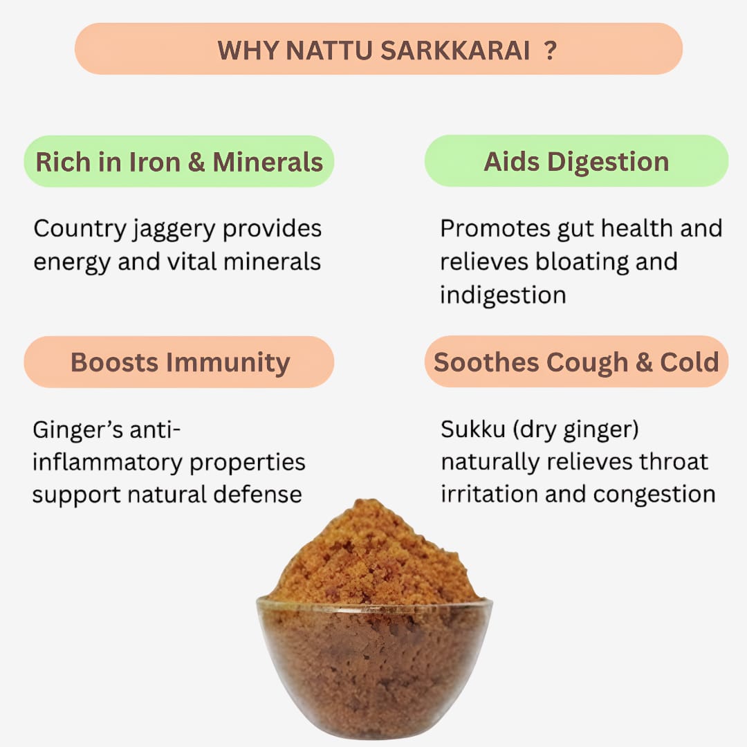 Dhaanyas Naattu Sakkarai - 450 Gms (Pack of 3)