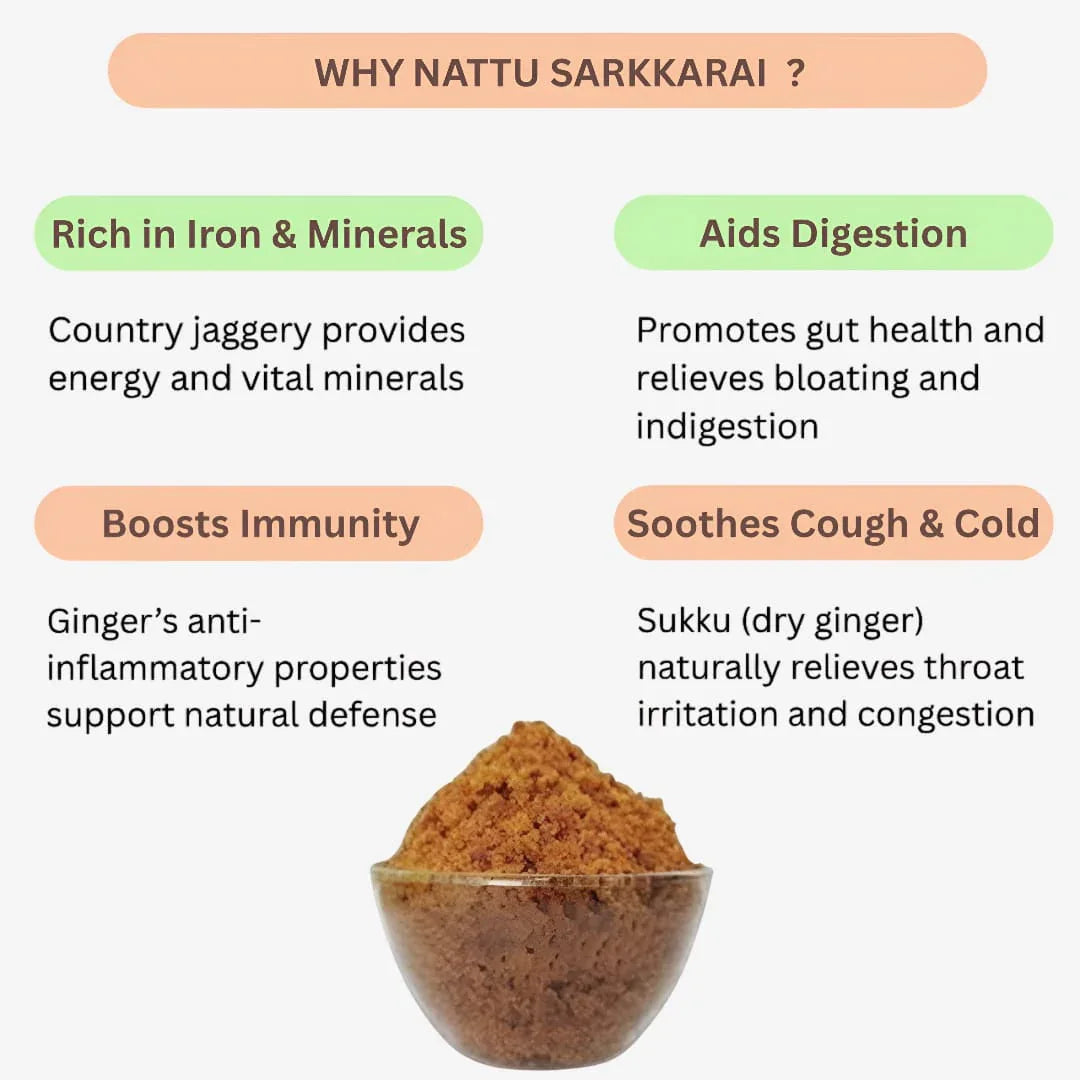 Dhaanyas Naattu Sakkarai - 450 Gms (Pack of 3) - Orgoshops