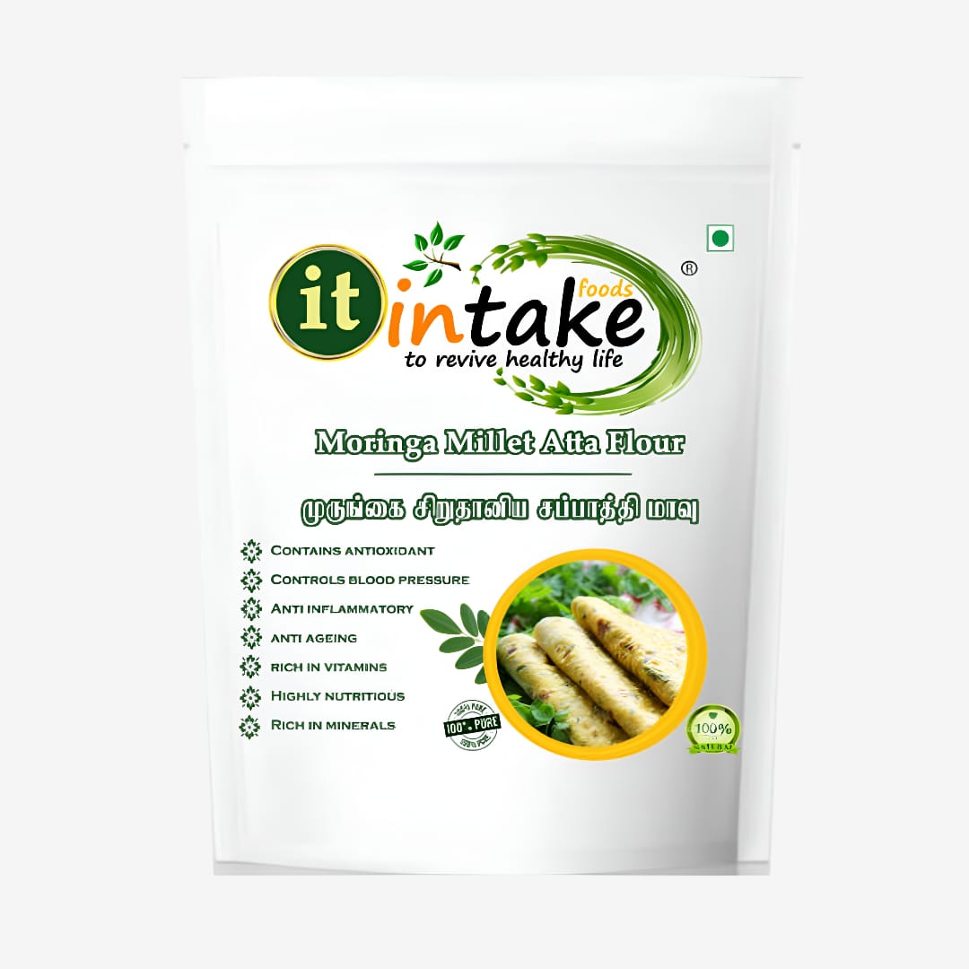Intake Moringa Organic Atta / Moringa Atta Flour - 1500 g