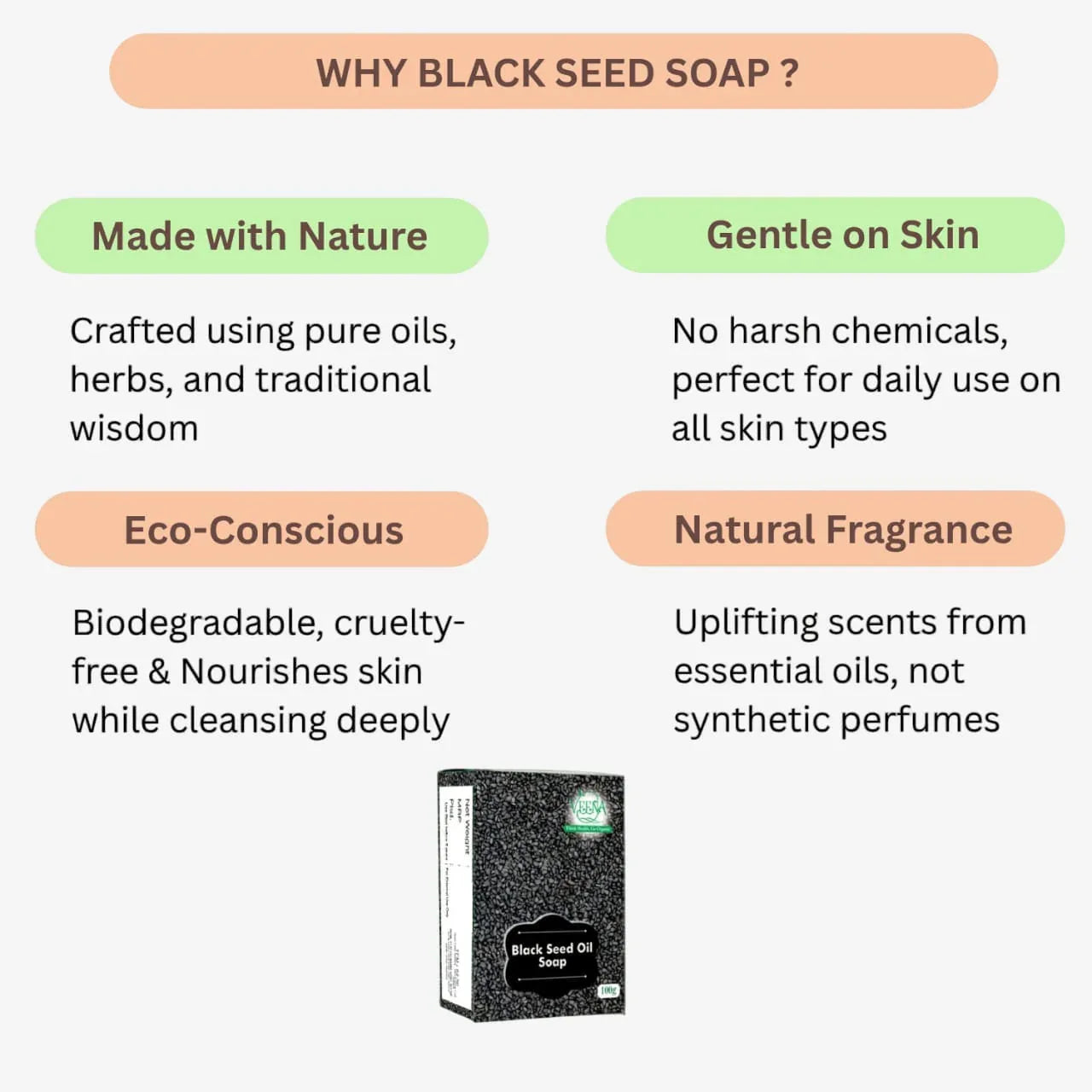 Veena Black Seed Oil Soap - 100g ( Pack of 2 ) - Orgoshops