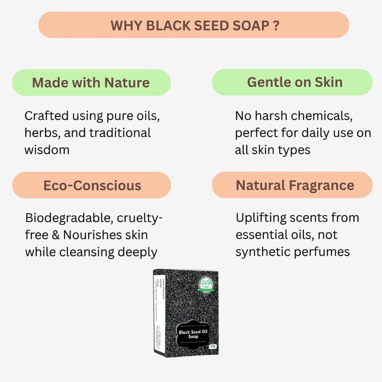 Veena Black Seed Oil Soap - 100g ( Pack of 2 )