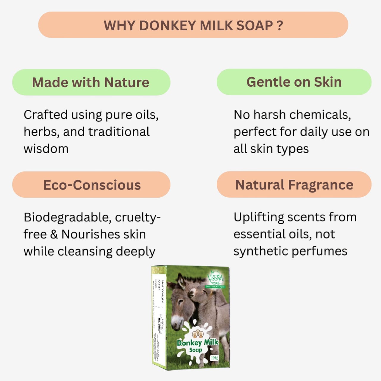 Veena Donkey Milk Soap - 100g