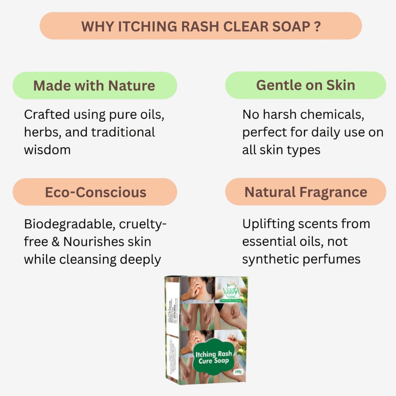 Veena Itching Rash Clear Soap - 100g