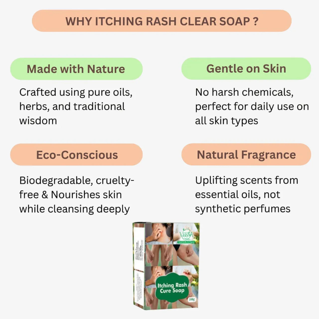 Veena Itching Rash Clear Soap - 100g - Orgoshops