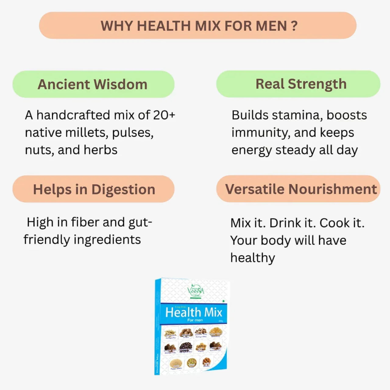 Veena Health Mix For Men - 200 g - Orgoshops
