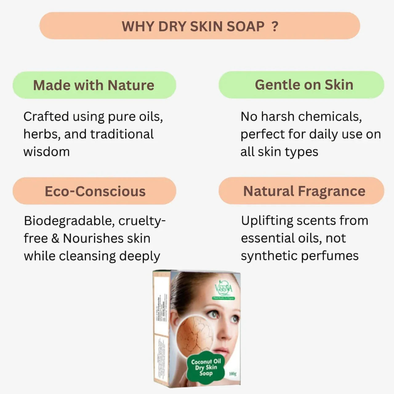 Veena Dry Skin Soap - 100g ( Pack of 2 ) - Orgoshops