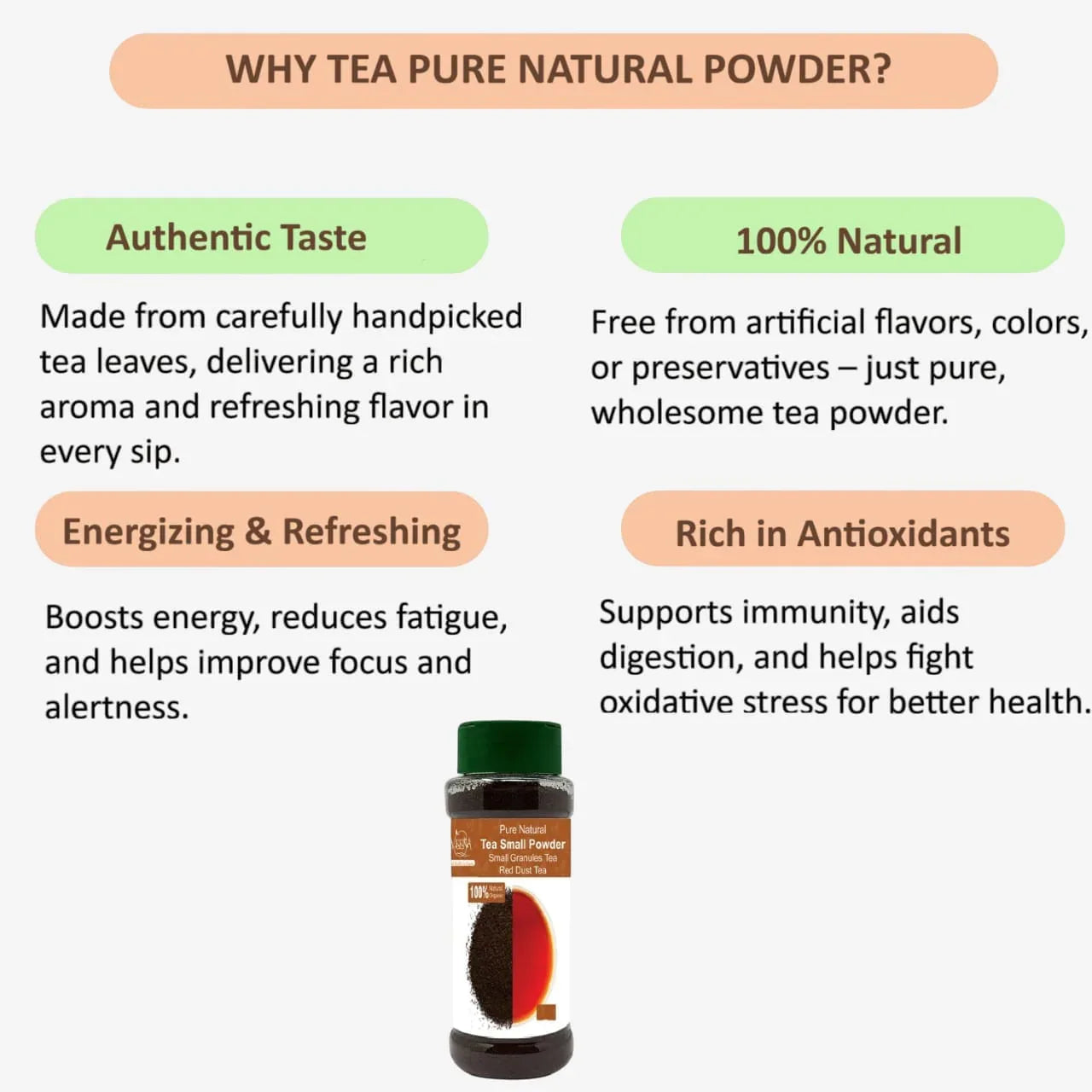 Veena Tea-Pure Natural Powder - 200g - Orgoshops