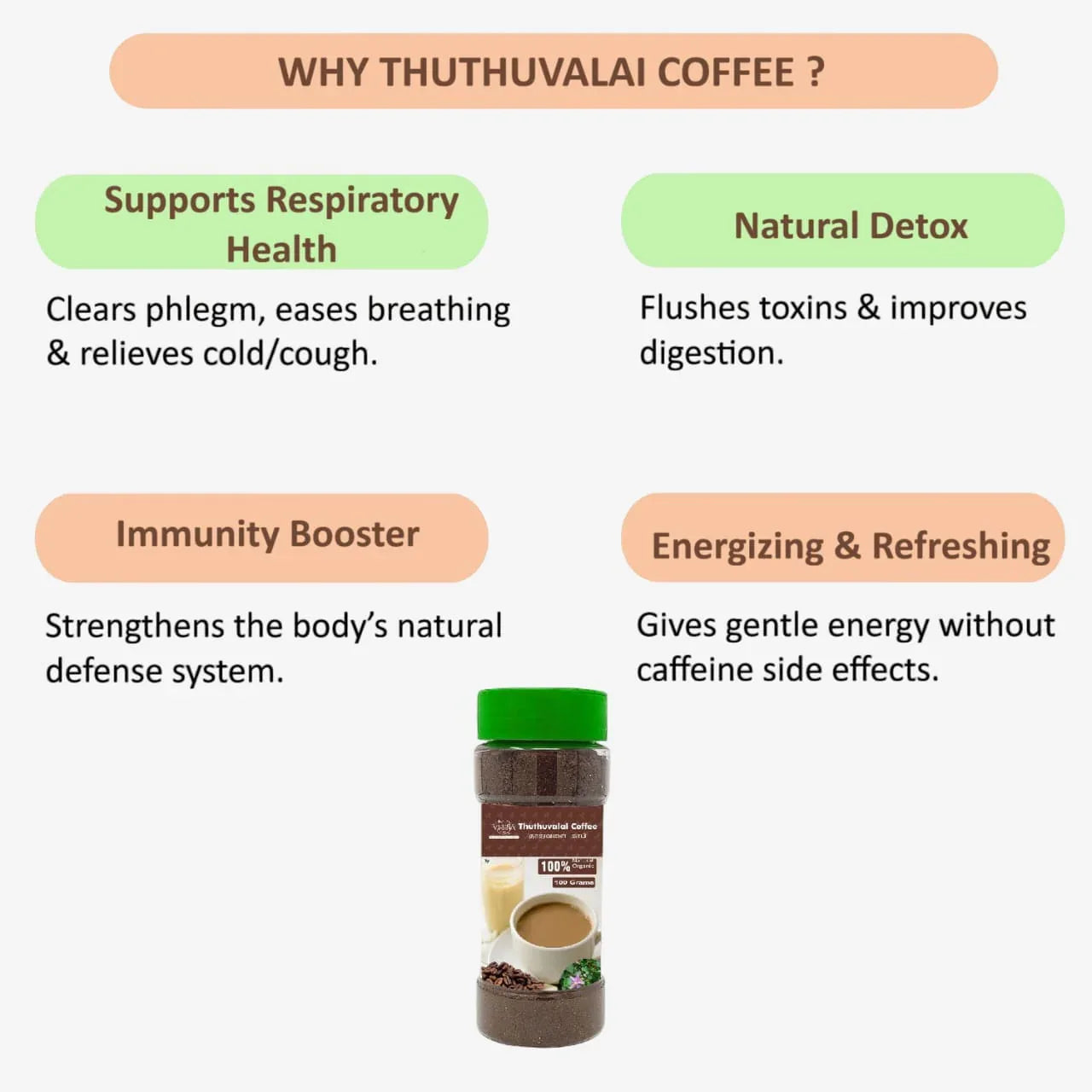 Veena Thuthuvalai Coffee - 100g ( Pack of 2 ) - Orgoshops