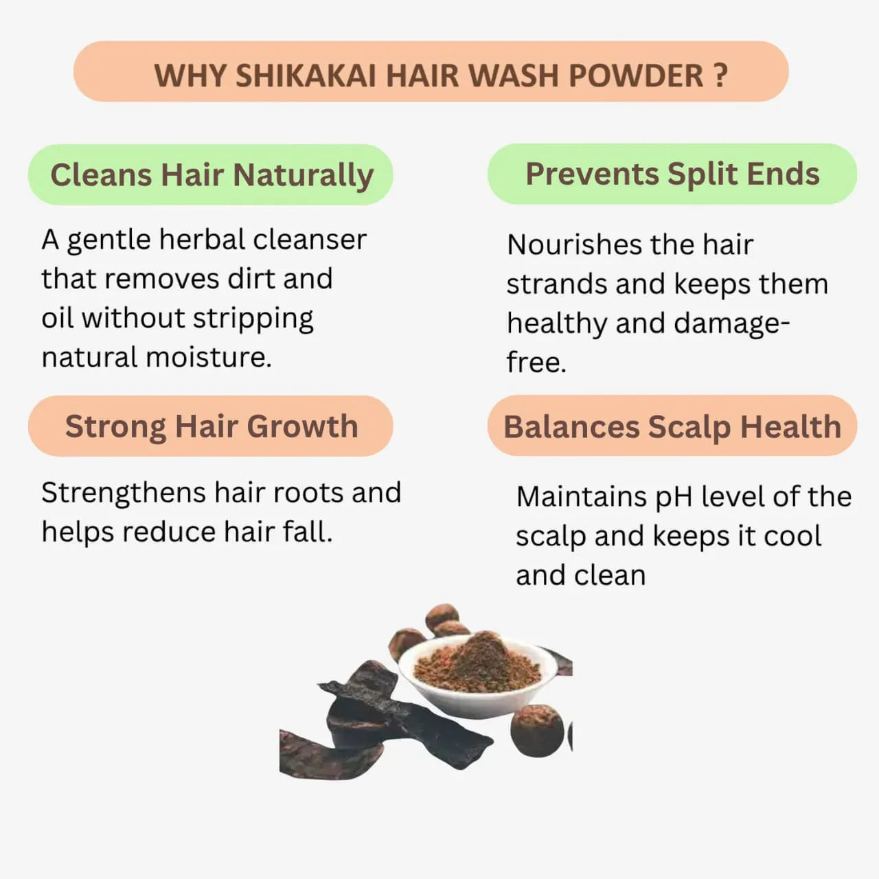Veena : Product Shikakai Hair Wash Powder - 250g - Orgoshops